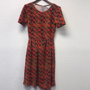 Lularoe Amelia Pleated Textured Dress
